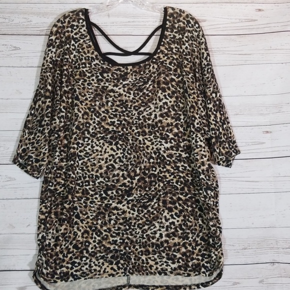 Tempted Tops - 🌼Tempted Leopard Print Shirt Top Plus Size 1X